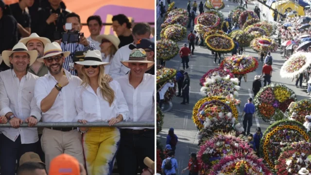 Presidente Desfile Silleteros — Presidente De La Espriella asiste a Desfile Silleteros en Medellín