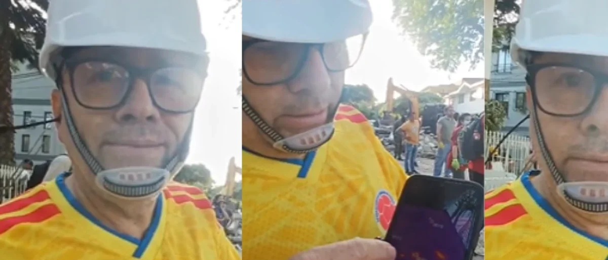Cámara Térmica Rescate — Ingeniero caleño usa Cámara Térmica Rescate para buscar sobrevivientes en terrem