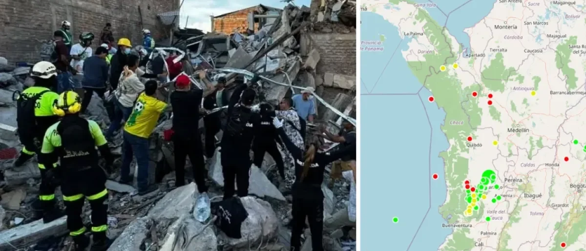 réplicas sismo Colombia — Más de 100 réplicas sismo Colombia tras el terremoto de 7.4