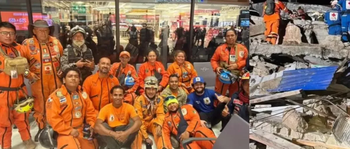 Equipos rescate Colombia — Colombia recibe equipos de rescate internacionales tras terremoto de 7,4
