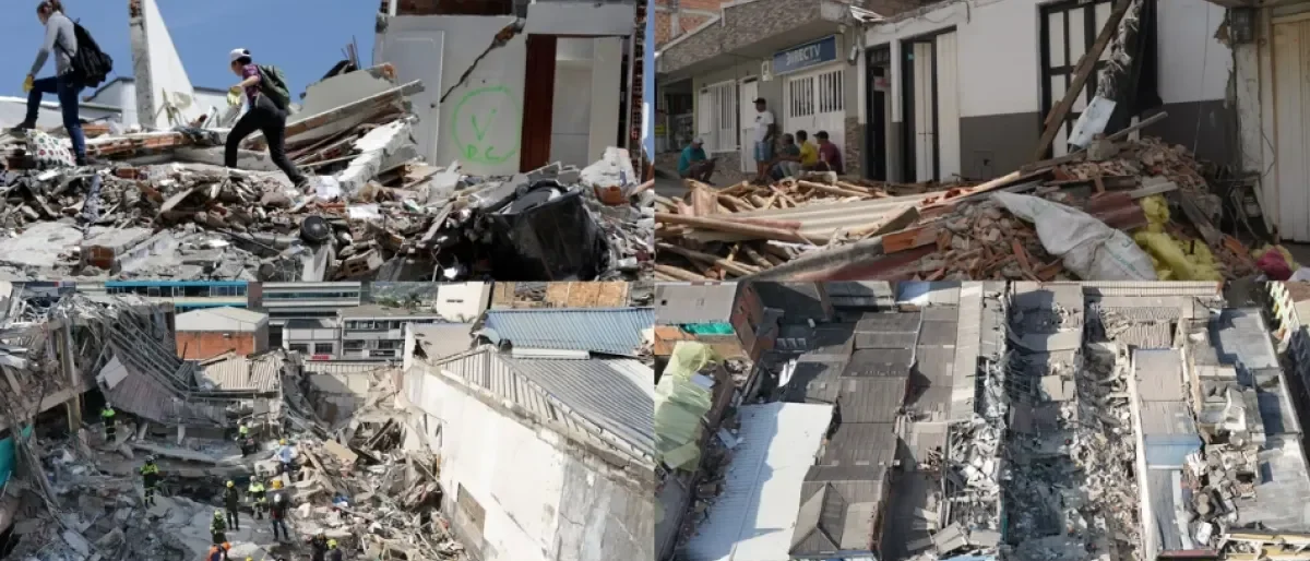 sobreviviente Pereira escombros — La esperanza se aferra: Sobreviviente en Pereira escombros tras el terremoto