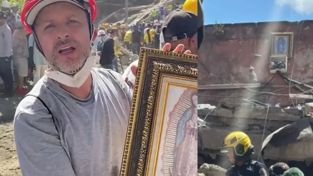 símbolo esperanza Cali — Símbolo esperanza Cali: Hallan imagen intacta de la Virgen de Guadalupe entre es