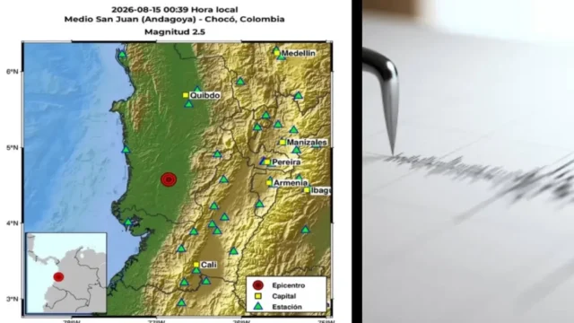 Réplica sismo Chocó — Réplica sismo Chocó: Nuevo temblor de 2.5 en San Juan Andagoya