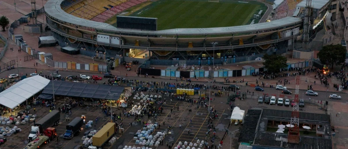 ayuda humanitaria El Campín — Histórica Ayuda Humanitaria El Campín para Zonas Afectadas por Terremoto