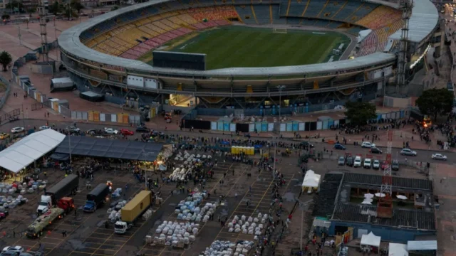 ayuda humanitaria El Campín — Histórica Ayuda Humanitaria El Campín para Zonas Afectadas por Terremoto