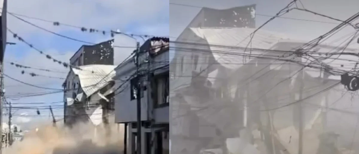 desplome casa Pereira — Desplome casa Pereira: el riesgo latente ocho días después del terremoto
