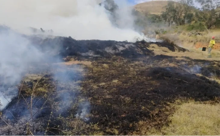 incendio forestal Bojacá — Controlan Gran Incendio Forestal en Bojacá, Cundinamarca