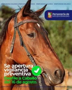 bienestar animal Dosquebradas — Bienestar Animal Dosquebradas: Personería vigilará desfile equino