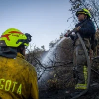 Apoyo bomberos Tolima — Bomberos de Bogotá brindan Apoyo bomberos Tolima ante grave crisis de incendios
